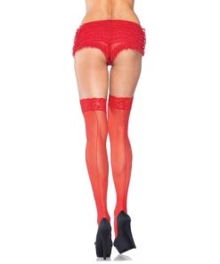 Leg Avenue Nuna Sheer Thigh High Stockings Sheer And Opaque Thigh Highs