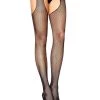 Leg Avenue Harley Fishnet Suspender Hose Garterbelt Stockings And Suspender Hose