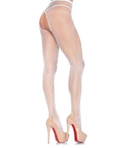 Leg Avenue Ginny Fishnet Crotchless Pantyhose