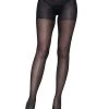 Sheer Opaque Tights Leg Avenue Women's Nylon Sheer Open Butt Crotchless Pantyhose