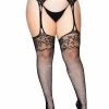 Leg Avenue Yana Fishnet Stockings With Garter Belt Garterbelt Stockings And Suspender Hose