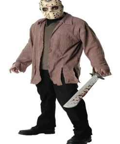Rubies Mens Licensed Costumes Adult Jason Jacket With Inset Shirt And Mask