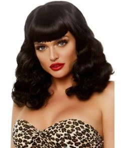 Leg Avenue 16” Retro Bang Curly Bob Wig Wigs