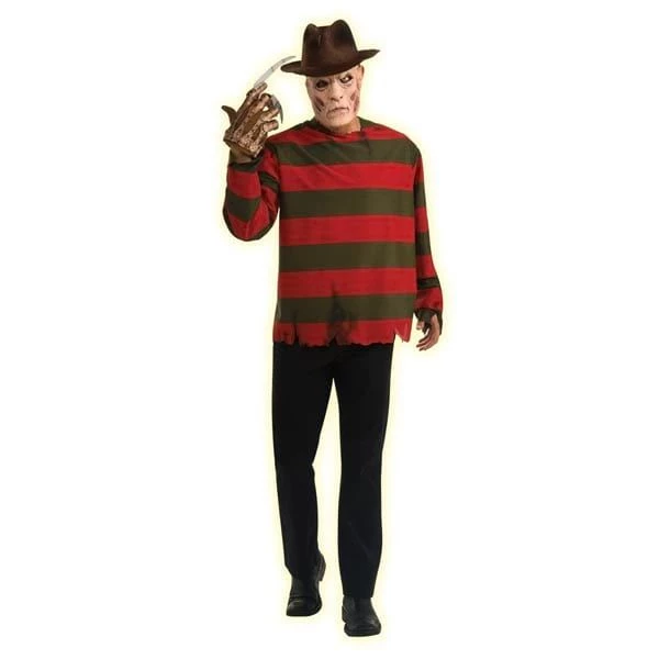 Rubies Rubie's Men's Nightmare On Elm St Freddy Krueger Shirt With Mask Mens Licensed Costumes 3 Rubies Rubie's Men's Nightmare On Elm St Freddy Krueger Shirt With Mask Mens Licensed Costumes