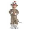 Disguise Sock Monkey Costume, 12-18 Months