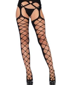 Leg Avenue June Stockings With Garter Belt Garterbelt Stockings And Suspender Hose