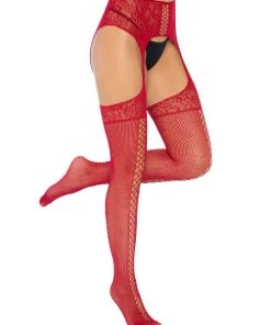 Rubies Sia Net Garter Belt Stockings