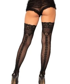 Leg Avenue Liv Bow Backseam Stockings