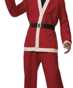 Rubies Promotional Adult Flannel Santa Suit Mens Holiday