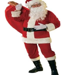 Rubies Velour Santa Suit With Gloves