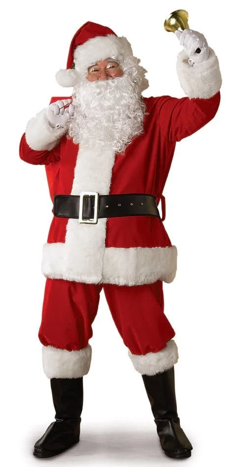 Rubies Mens Holiday Regal Plush Santa Suit Adult 3 Rubies Mens Holiday Regal Plush Santa Suit Adult