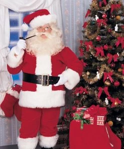 Rubies Imperial Plush Adult Santa Suit With Faux Fur Trim Mens Holiday