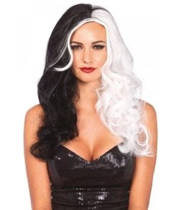Leg Avenue 25” Two Tone Long Wavy Villain WigCruella Wig