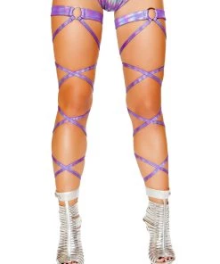 Leg Avenue Roma Costume Shimmering Leg Wraps With O-Rings