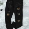 Trendsi Leopard Patch Skinny Jeans