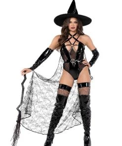 Roma 3pc Playboy Wicked Witch Costume Playboy Collections