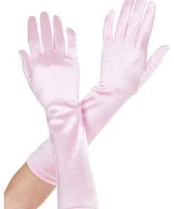 Music Legs Elbow Length Satin Gloves 10 Music Legs Elbow Length Satin Gloves