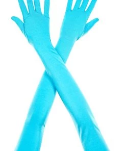 Music Legs Extra Long Satin Gloves Gloves & Arm Warmers