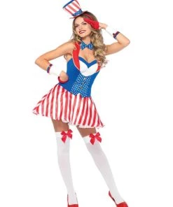 Leg Avenue 4 PC Yankee Doodle Darlin Costume Holiday