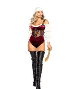 Roma Ladies Pirates 4pc Elegant Pirate Maiden Costume