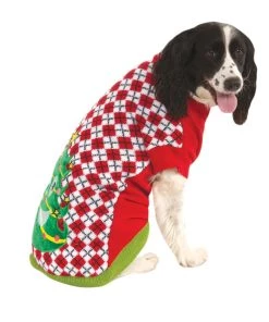 Rubies Dog Ugly Christmas Sweater - Christmas Tree Holiday Pet Costumes