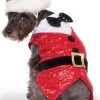 Rubies Sequin Santa Outfit Holiday Pet Costumes