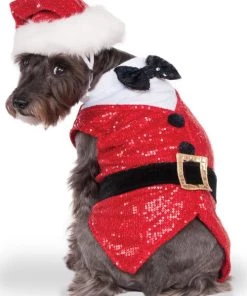 Rubies Sequin Santa Outfit Holiday Pet Costumes