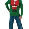 Rubies Kids Santa Head Christmas Sweater Holiday Kids Costume 2 Rubies Kids Santa Head Christmas Sweater Holiday Kids Costume