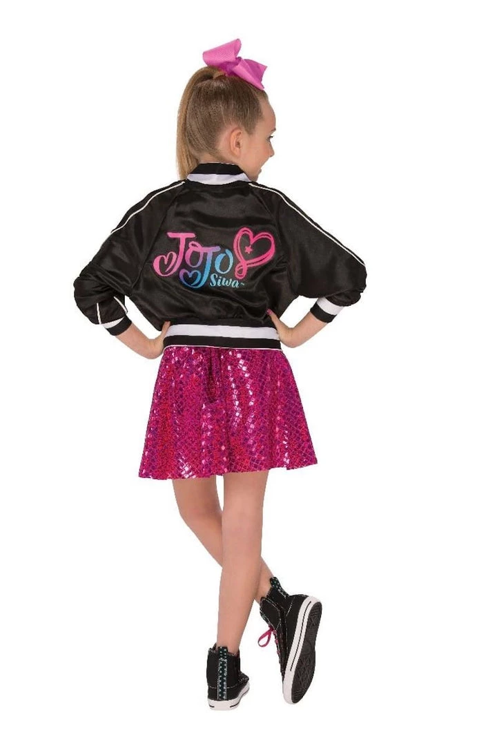 Rubies Rubie's JoJo Siwa Bomber Jacket With Skirt And Bow, Kids Licensed Costumes 4 Rubies Rubie's JoJo Siwa Bomber Jacket With Skirt And Bow, Kids Licensed Costumes