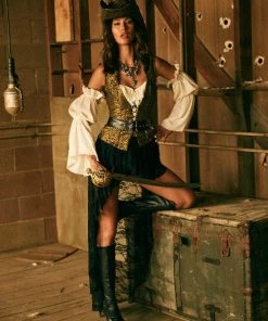 Roma 6 Pc Pirate Queen Costume