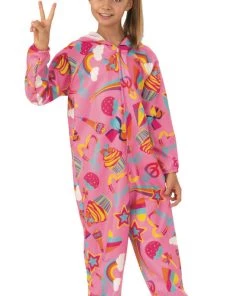 Rubies Rubie's Pretty JoJo Siwa Onesie Pink Costume Kids Licensed Costumes