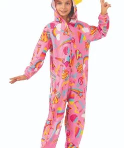 Rubies Rubie's Pretty JoJo Siwa Onesie Pink Costume Kids Licensed Costumes