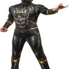 Rubies Kids Licensed Costumes Kids Spider-Man V2 Deluxe Black/Gold (Inside Out) Costume – Spider-Man: No Way Home
