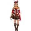 Music Legs Private Pirate Costume Ladies Pirates