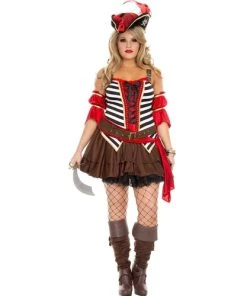 Music Legs Private Pirate Costume Ladies Pirates