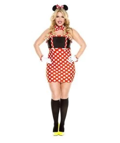 Music Legs Ladies Darling Miss Minnie Dress Costume Animals