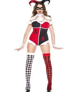 Music Legs Devious Harlequin Womens Costume