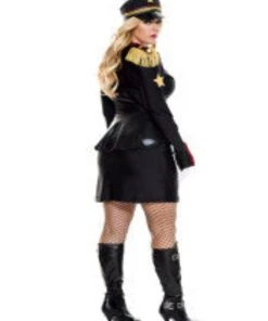 Music Legs Plus Size Womens Golden Star General Costume