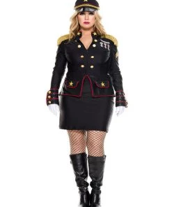 Music Legs Plus Size Womens Golden Star General Costume