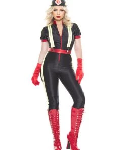 Music Legs Military & Uniforms Hottest Firefighter Women Costume