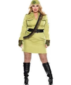 Leg Avenue Plus Size Womens Military Cadet Costume Military & Uniforms