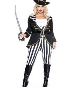 Music Legs High Seas Captain Women Costume Ladies Pirates