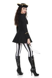 Music Legs High Class Pirate Women Costume Ladies Pirates