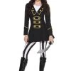 Music Legs High Class Pirate Women Costume Ladies Pirates