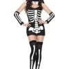Music Legs Skeleton Nun Women Costume