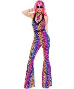 Music Legs 70's Diva Costume Oldies Time Period