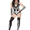 Music Legs Spooky Skeleton Hottie Women Costume