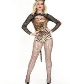 Music Legs Fierce Tigress Costume