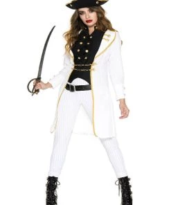 Music Legs Private Privateer Women Costume Ladies Pirates