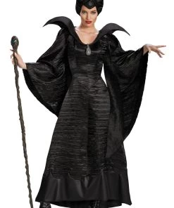 Disguise Maleficent Christening Black Gown Adult Deluxe Ladies Licensed Costumes